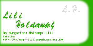 lili holdampf business card